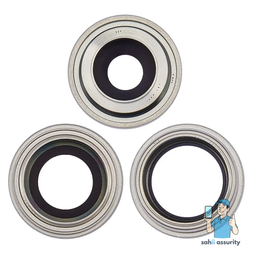 Camera Lens Glass with Frame for Apple iPhone 14 Pro Silver thumbnail